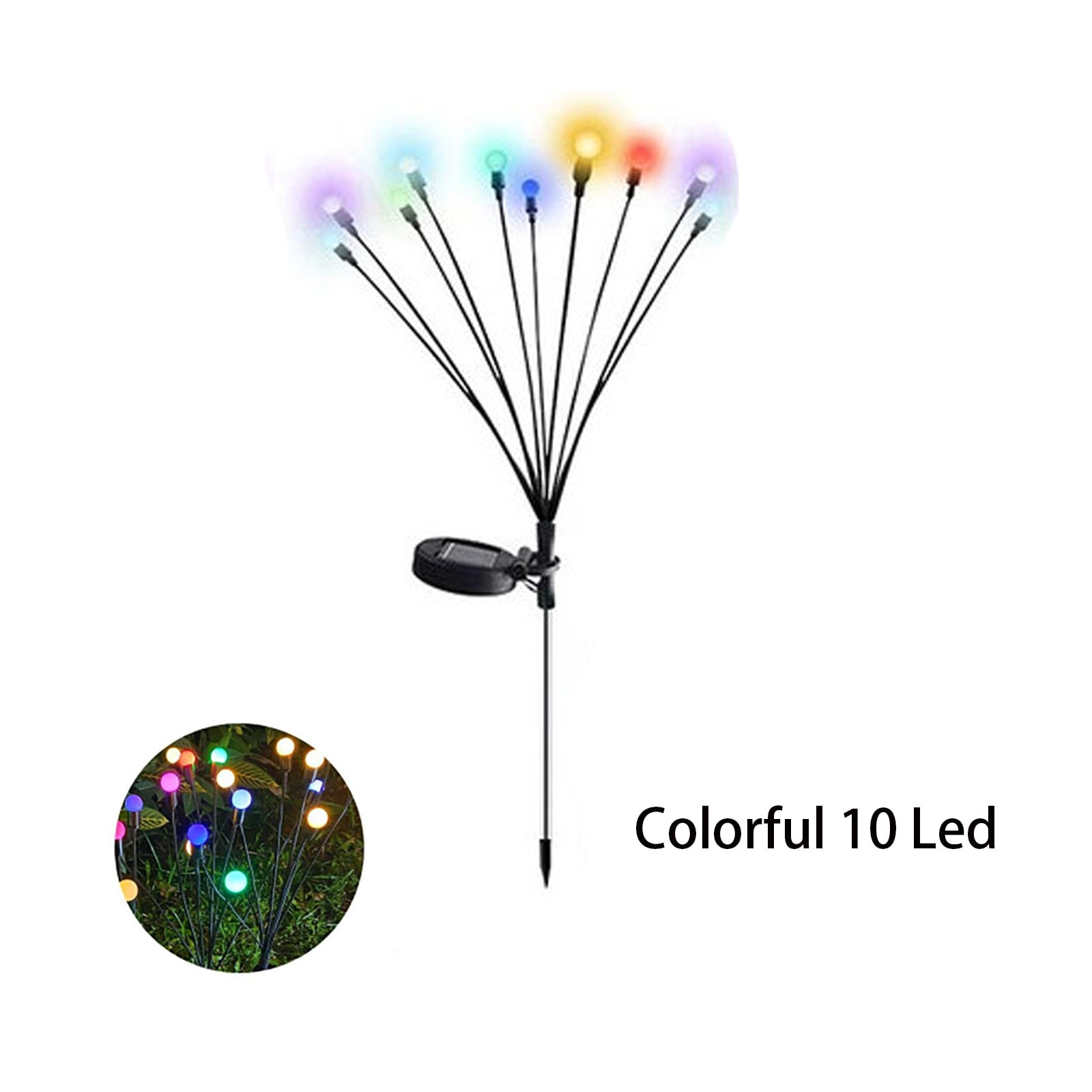 Solar Outdoor Light LED firefly lamp Garden Decoration Waterproof Garden Home Lawn Fireworks Light floor New Year Christmas