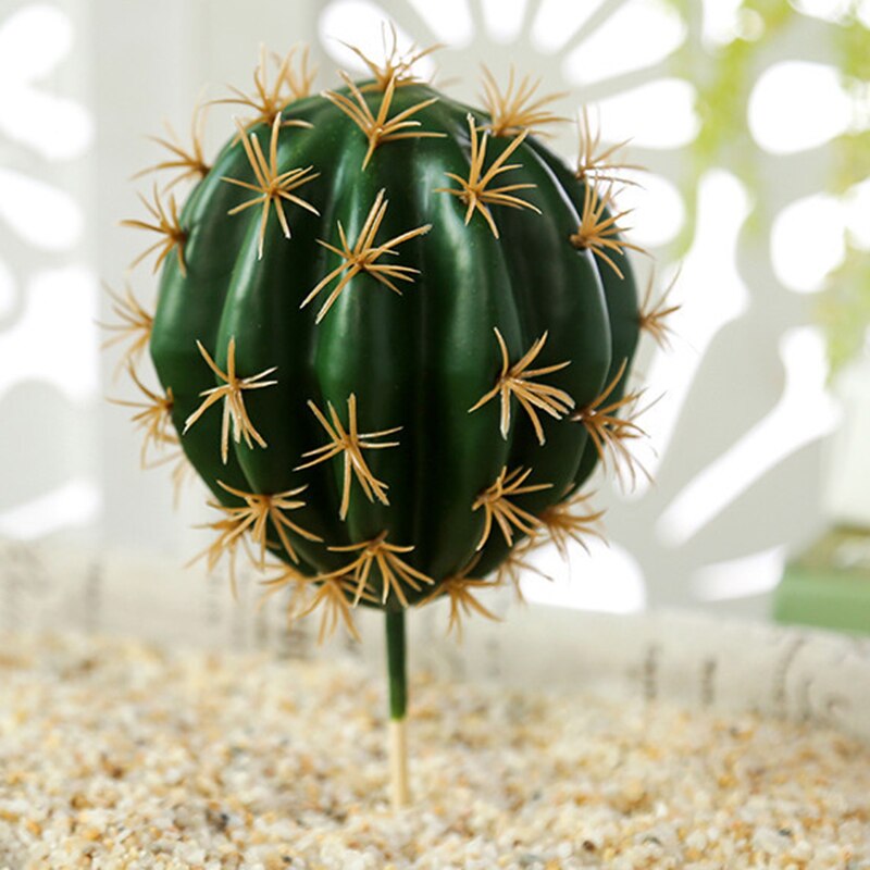 Artificial Plastic Cactus Succulents Prickly Pear Potted Plant no Pot Eco-Friendly Simulation Home Office Desktop Decoration Hot