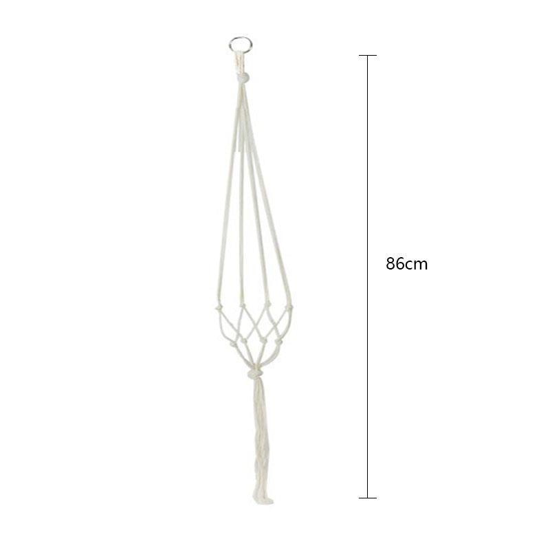 plant hanging net Hanging Basket Manual Flower Pot Net Bag Braided Home Vintage Decor Pl – Change Yard