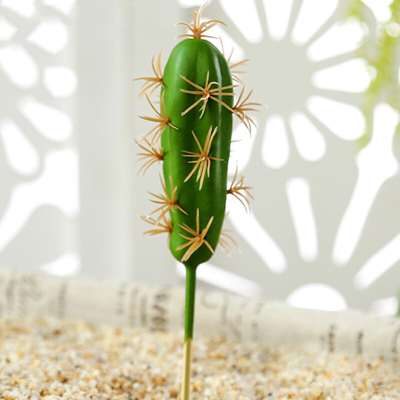 Artificial Plastic Cactus Succulents Prickly Pear Potted Plant no Pot –  Change Yard