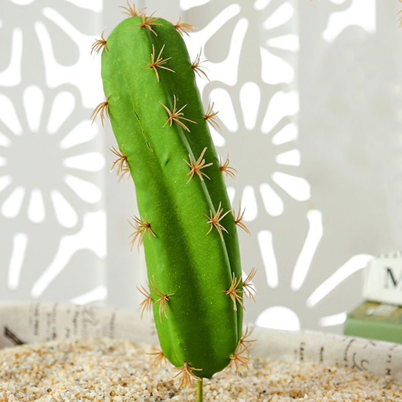 Artificial Plastic Cactus Succulents Prickly Pear Potted Plant no Pot Eco-Friendly Simulation Home Office Desktop Decoration Hot