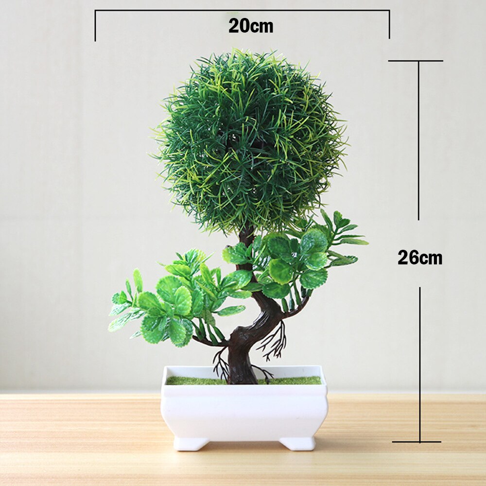 Artificial Plants Bonsai Small Tree Simulation Pot Plants Fake Flowers Table Potted Ornaments Home Decoration Hotel Garden Decor