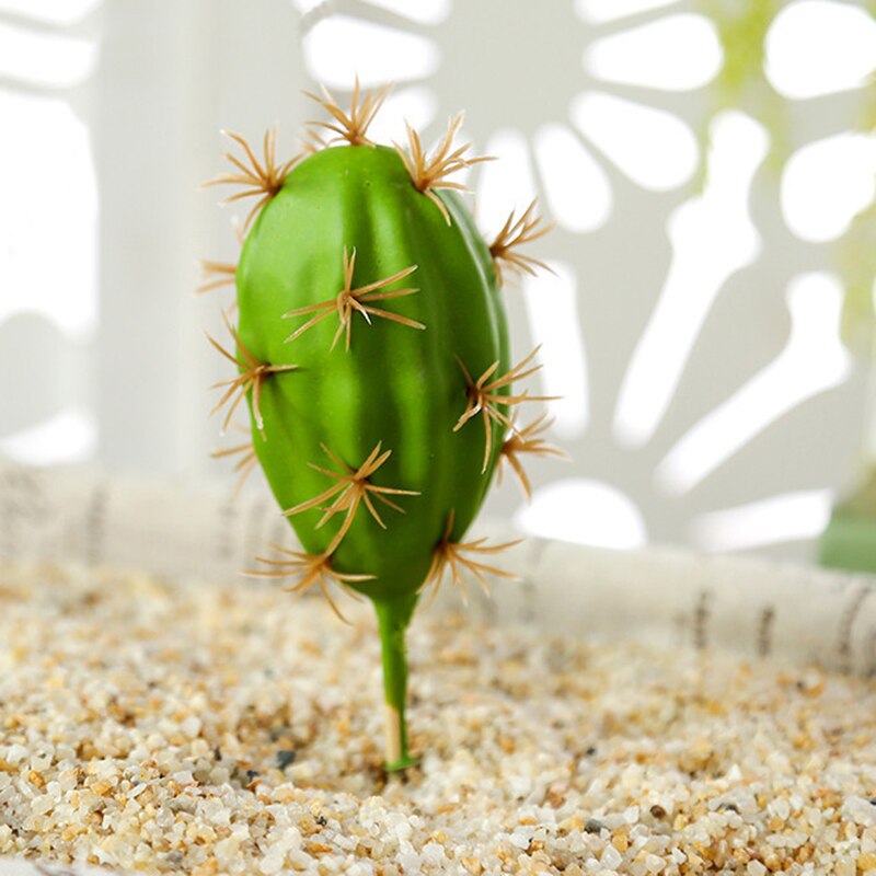 artificial plants no pot Artificial Plastic Cactus Succulents Prickly Pear Potted Plant no Pot –  Change Yard