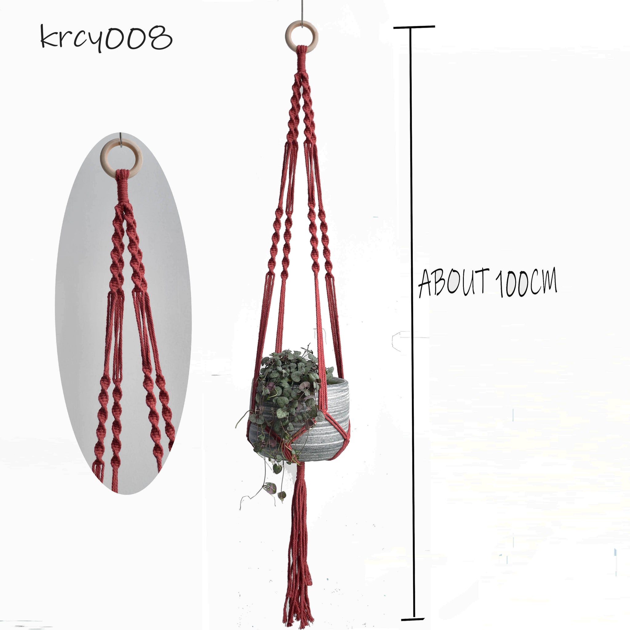 Hot sales hand woven macrame plant hanger plant holder pot tray pot hanger flower pot hanger for home garden