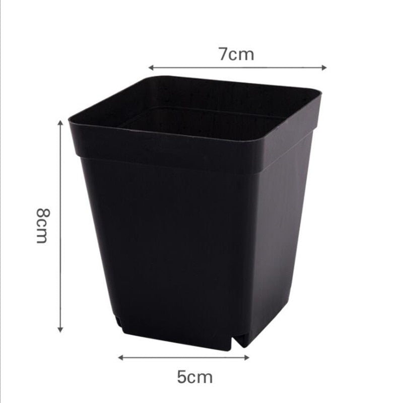 7cm 10cm Mini Flower Pots Planters grow pot Plastic Small Nursery Pot Grow Box Seedling Tray Garden tools Transplant Flowerpot