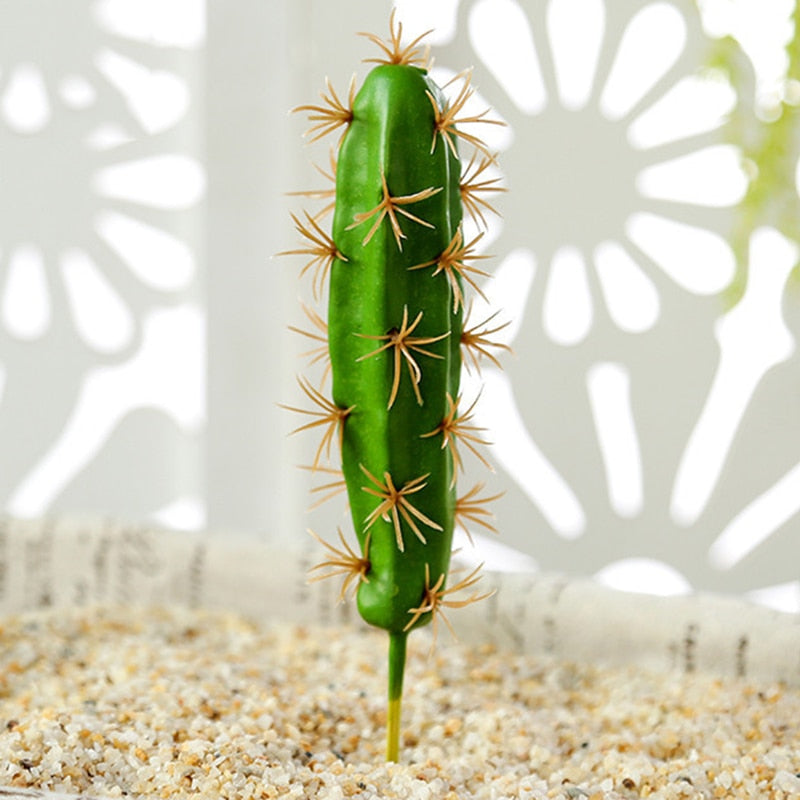 plastic cactus plant Artificial Plastic Cactus Succulents Prickly Pear Potted Plant no Pot –  Change Yard