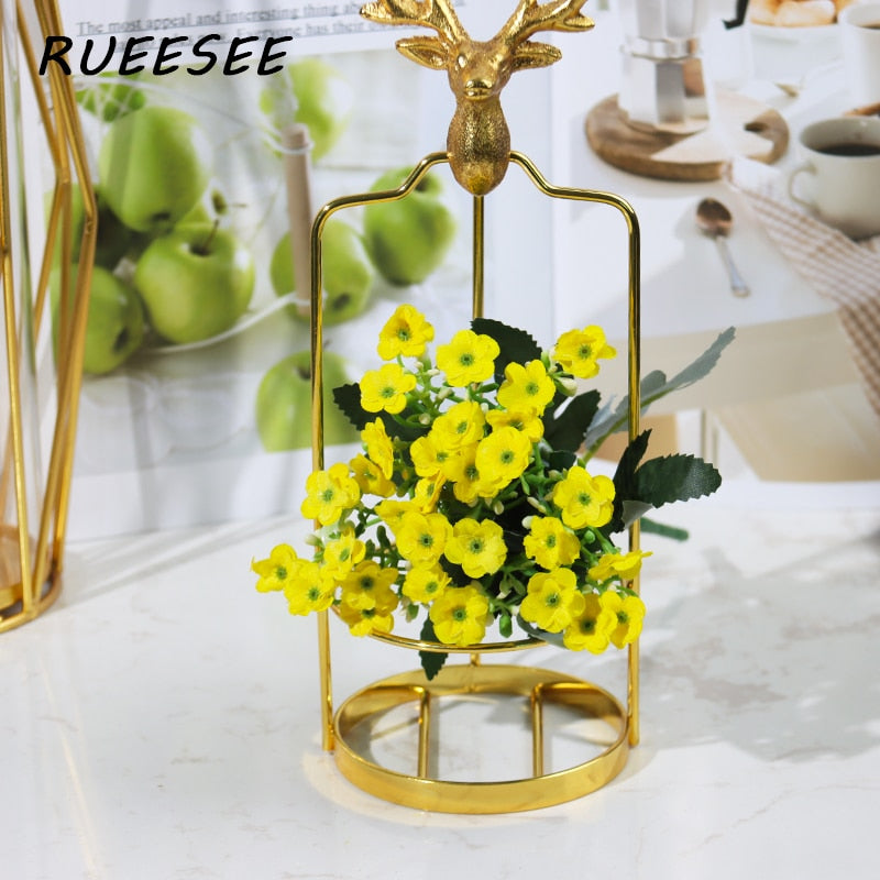 Artificial Flowers magnolia Silk Flower Office Restaurant Decoration Flower Arrangements For DIY Garden Office  Home Plants