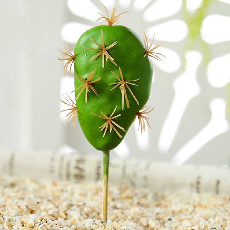 Artificial Plastic Cactus Succulents Prickly Pear Potted Plant no Pot Eco-Friendly Simulation Home Office Desktop Decoration Hot