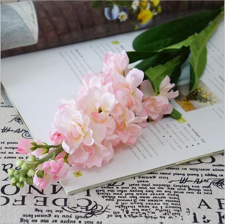 Big Artificial Hyacinth Violet flower branch fleurs artificielles for autumn fall home wedding decoration fake flowers wreath