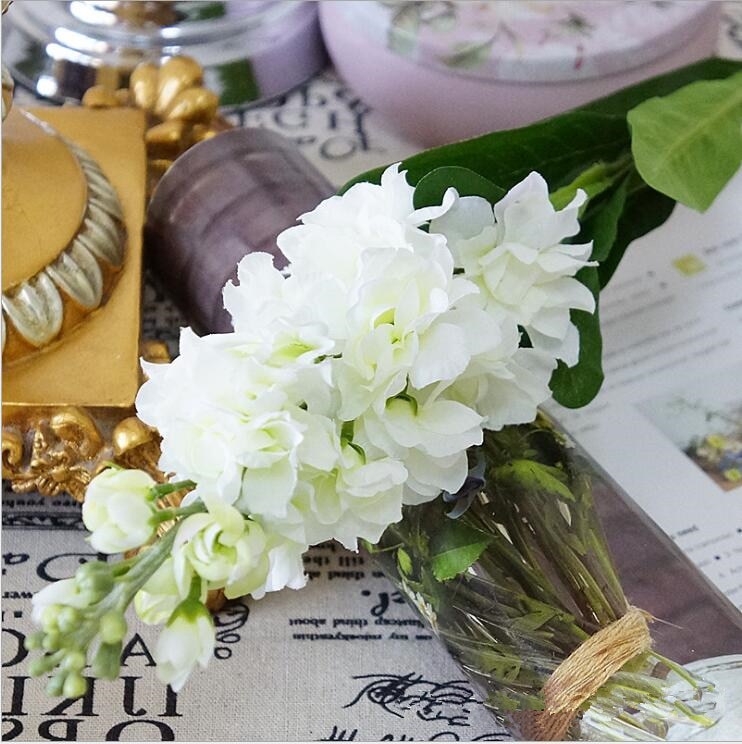 Big Artificial Hyacinth Violet flower branch fleurs artificielles for autumn fall home wedding decoration fake flowers wreath