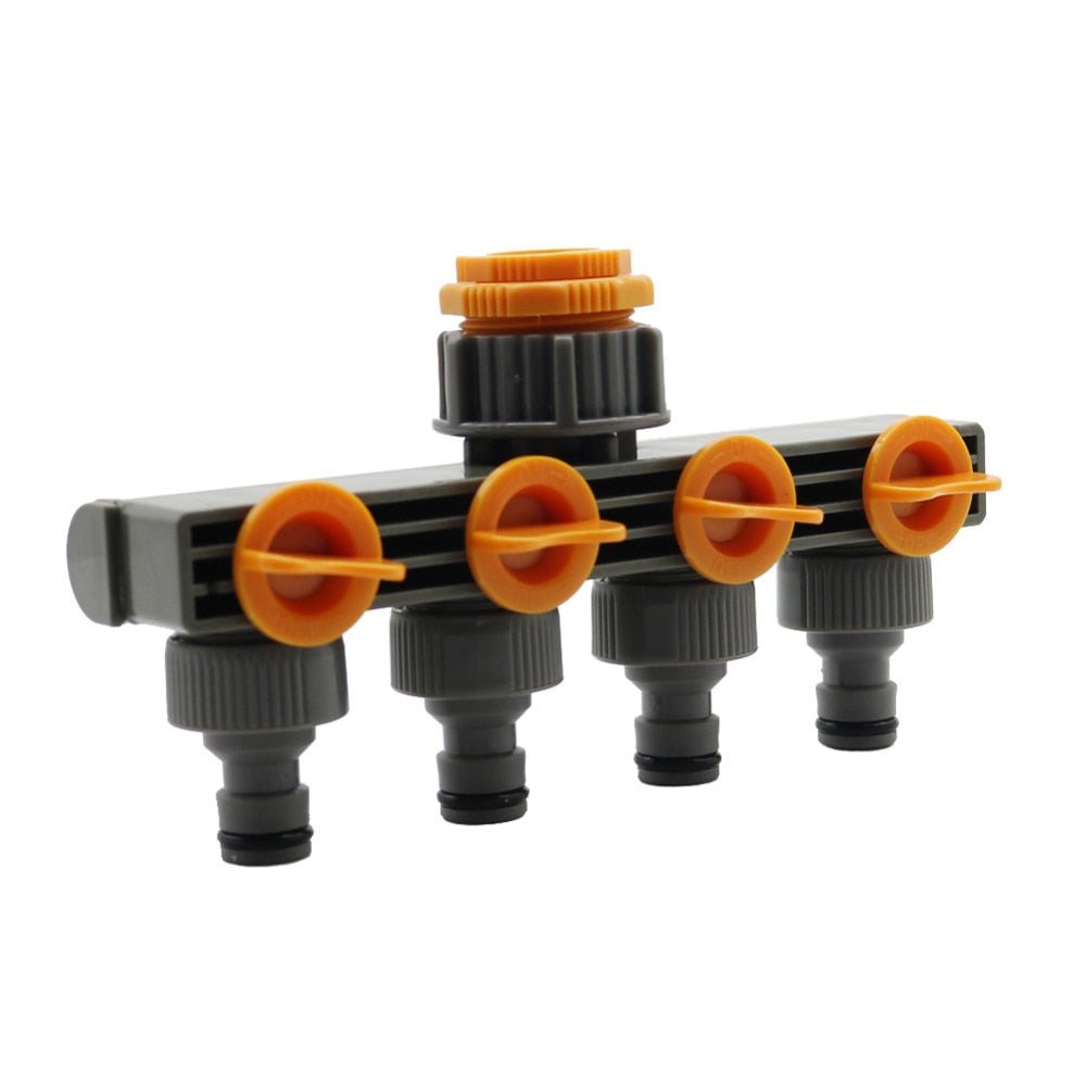 Garden hose splitter Hose Connector Garden Splitter Irrigation Adapter 4-way Water Hose Connectors Homebrew for Faucet