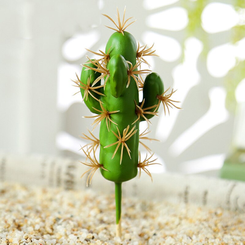 Artificial Plastic Cactus Succulents Prickly Pear Potted Plant no Pot Eco-Friendly Simulation Home Office Desktop Decoration Hot