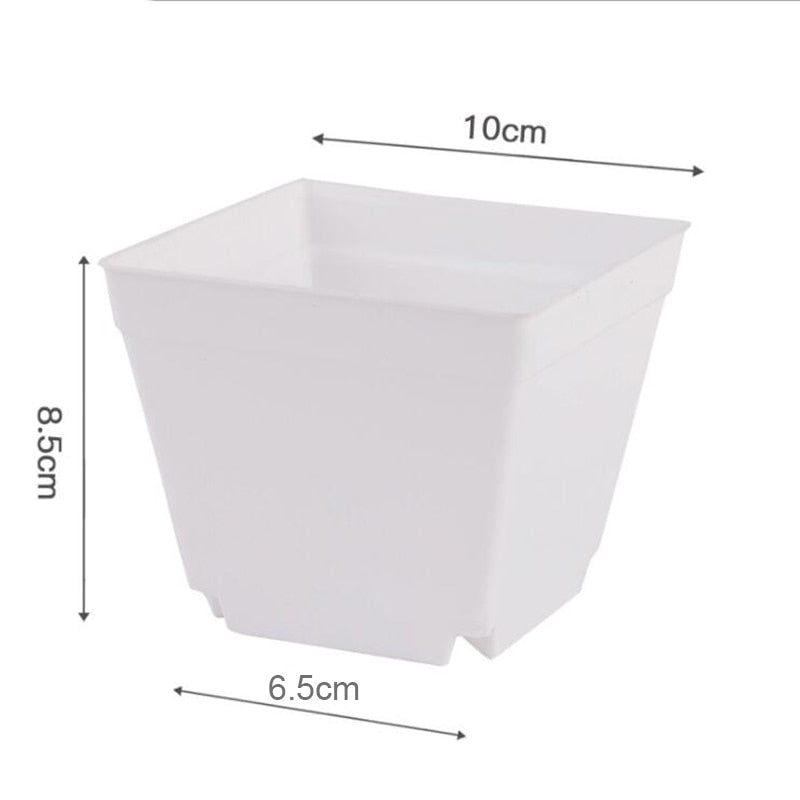 7cm 10cm Mini Flower Pots Planters grow pot Plastic Small Nursery Pot Grow Box Seedling Tray Garden tools Transplant Flowerpot