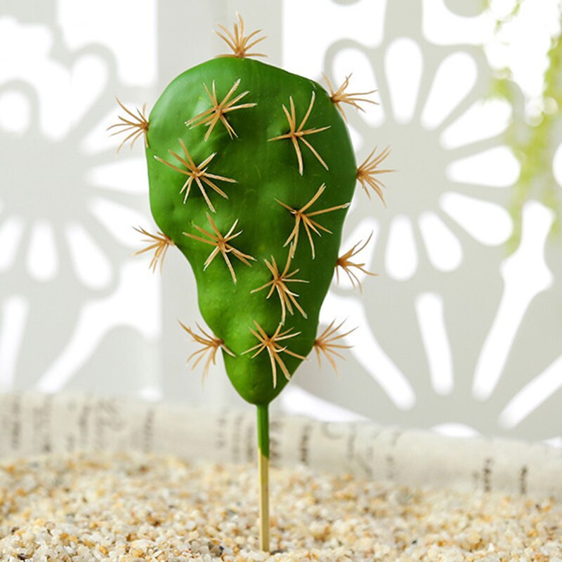 Artificial Plastic Cactus Succulents Prickly Pear Potted Plant no Pot Eco-Friendly Simulation Home Office Desktop Decoration Hot