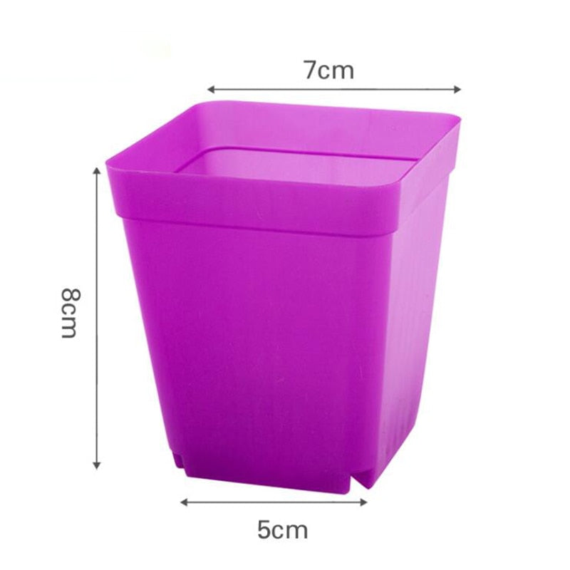 7cm 10cm Mini Flower Pots Planters grow pot Plastic Small Nursery Pot Grow Box Seedling Tray Garden tools Transplant Flowerpot