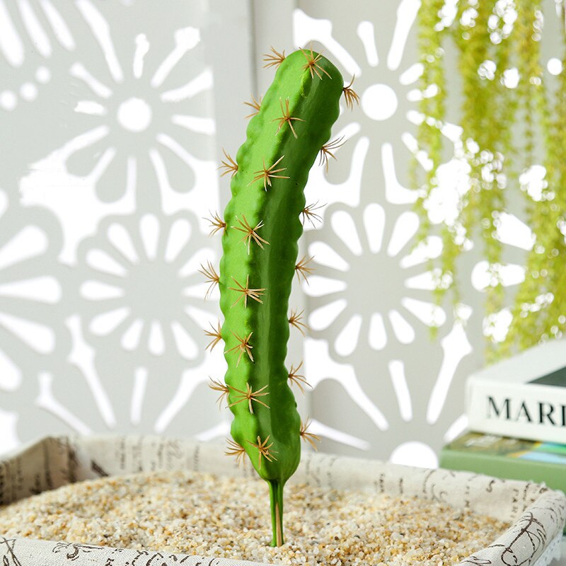 Artificial Plastic Cactus Succulents Prickly Pear Potted Plant no Pot Eco-Friendly Simulation Home Office Desktop Decoration Hot