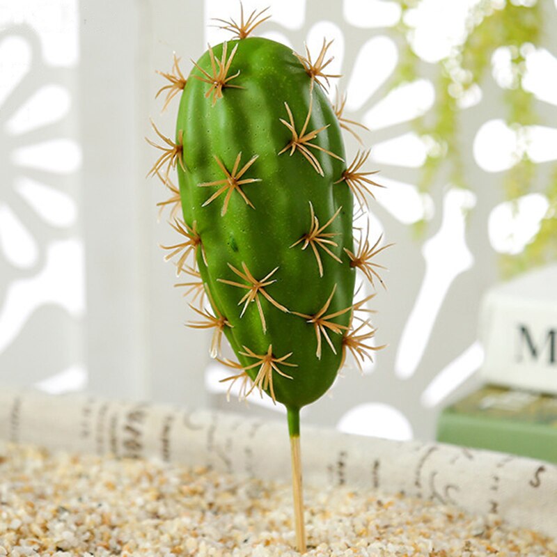 Artificial Plastic Cactus Succulents Prickly Pear Potted Plant no Pot Eco-Friendly Simulation Home Office Desktop Decoration Hot