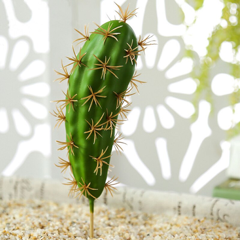 Artificial Plastic Cactus Succulents Prickly Pear Potted Plant no Pot Eco-Friendly Simulation Home Office Desktop Decoration Hot