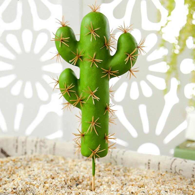 Artificial Plastic Cactus Succulents Prickly Pear Potted Plant no Pot Eco-Friendly Simulation Home Office Desktop Decoration Hot