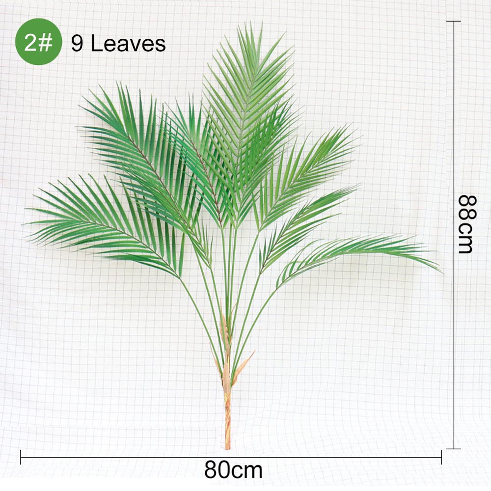 Large Artificial Palm Tree Banana Tropical Plants Fake Plastic Monstera Leaves Plants Branches For Home Garden Room Office Decor