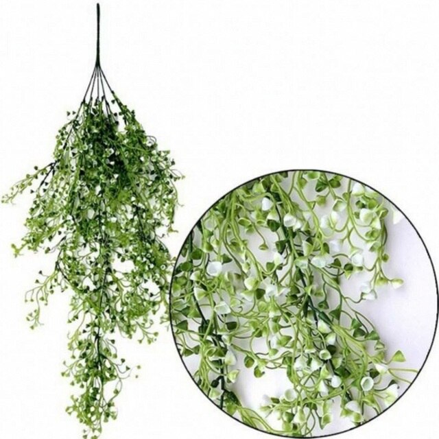 85CM Artificial Hanging Flower Plant Fake Vine Willow Rattan Flower Artificial Hanging Plant for Home Garden Wall Decoration