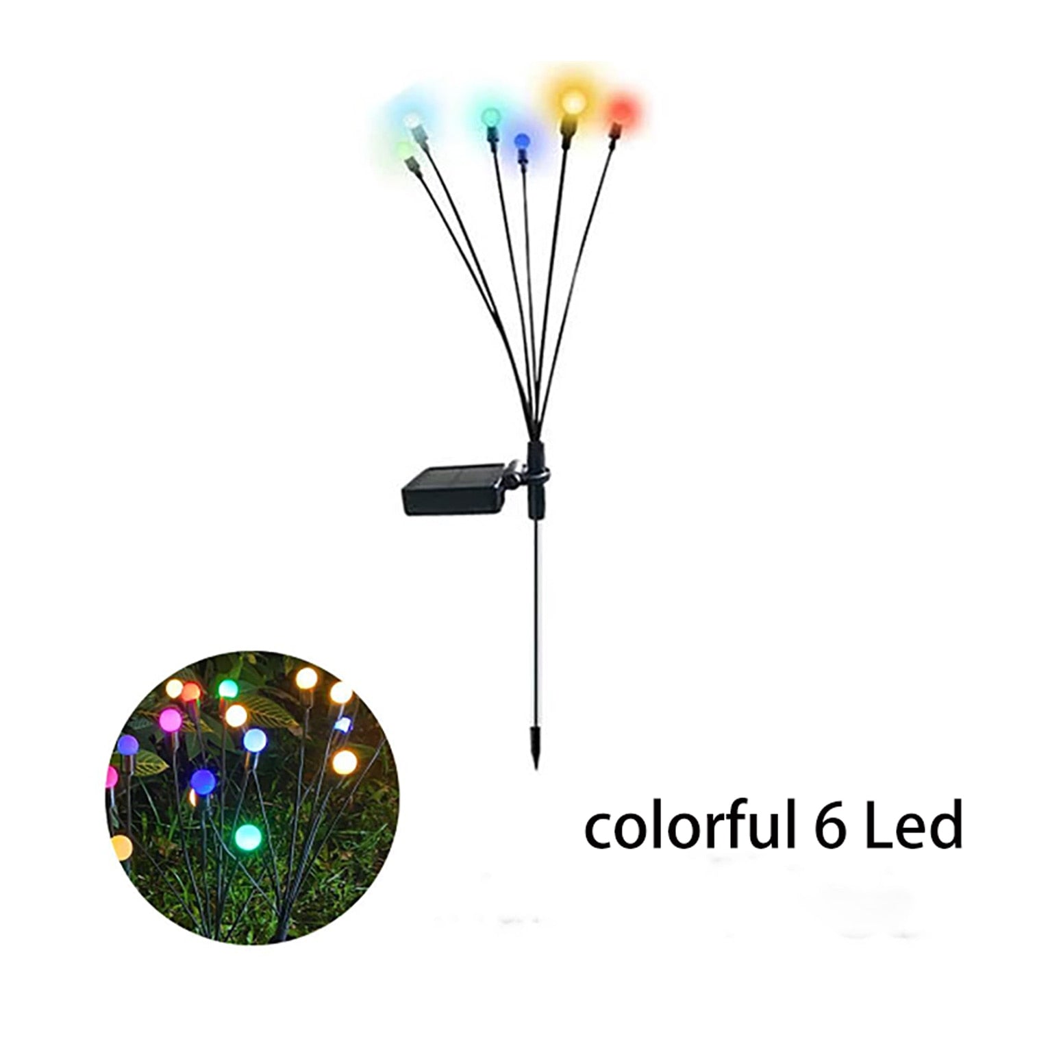 Solar Outdoor Light LED firefly lamp Garden Decoration Waterproof Garden Home Lawn Fireworks Light floor New Year Christmas