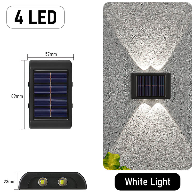 Solar Wall Lamp Outdoor Waterproof Solar Lights Outdoor Solar Led Lights Outdoor Lamp for Garden Street Landscape Balcony Decor