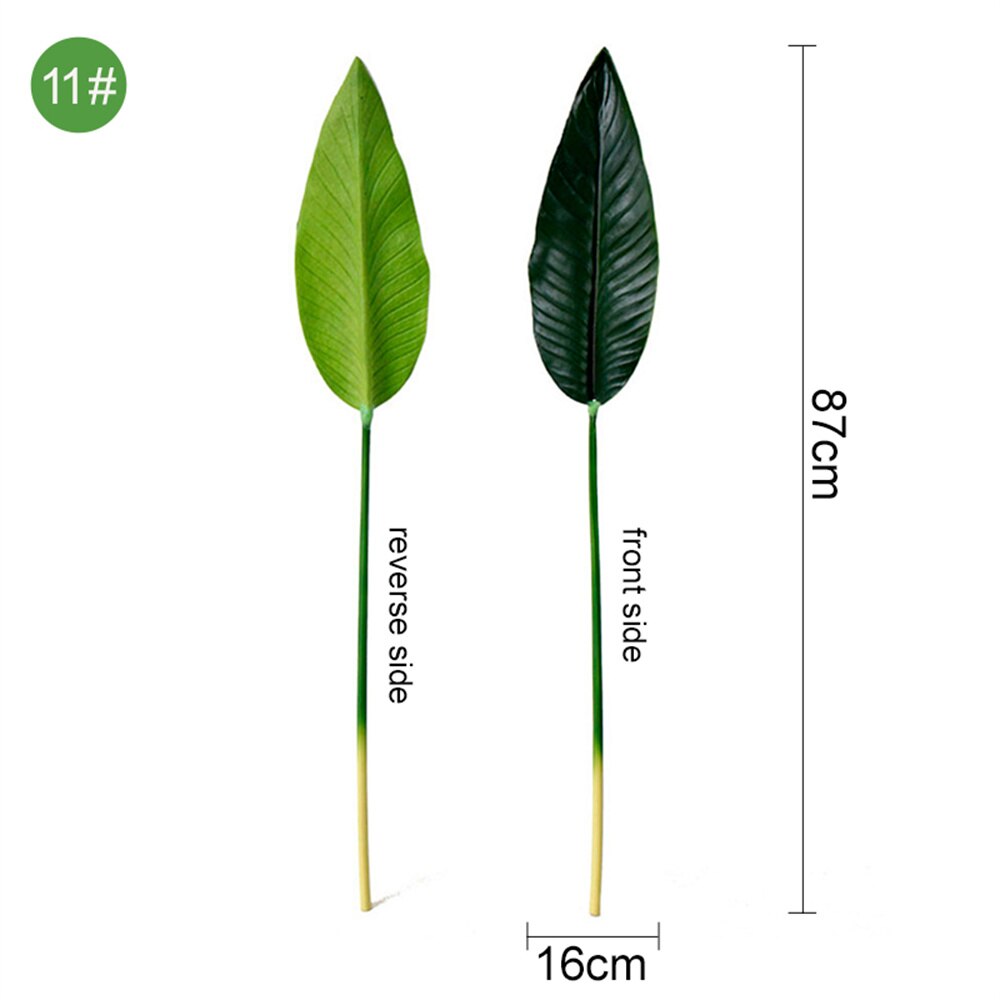 Large Artificial Palm Tree Banana Tropical Plants Fake Plastic Monstera Leaves Plants Branches For Home Garden Room Office Decor