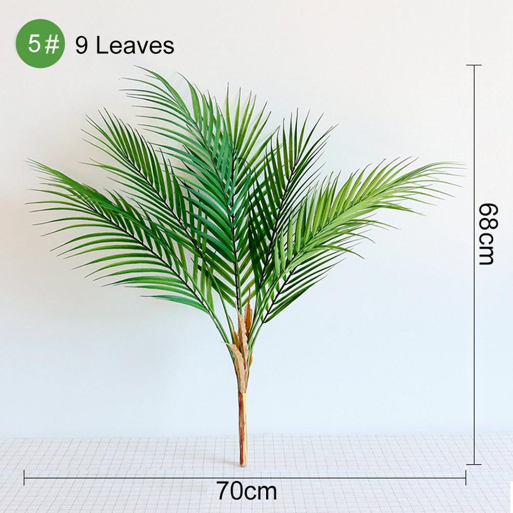 Large Artificial Palm Tree Banana Tropical Plants Fake Plastic Monstera Leaves Plants Branches For Home Garden Room Office Decor