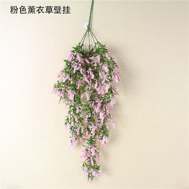 Violet Artificial Flower Party Decoration Simulation Valentine's Day Wedding Wall Hanging Basket Flower Orchid fake Flower