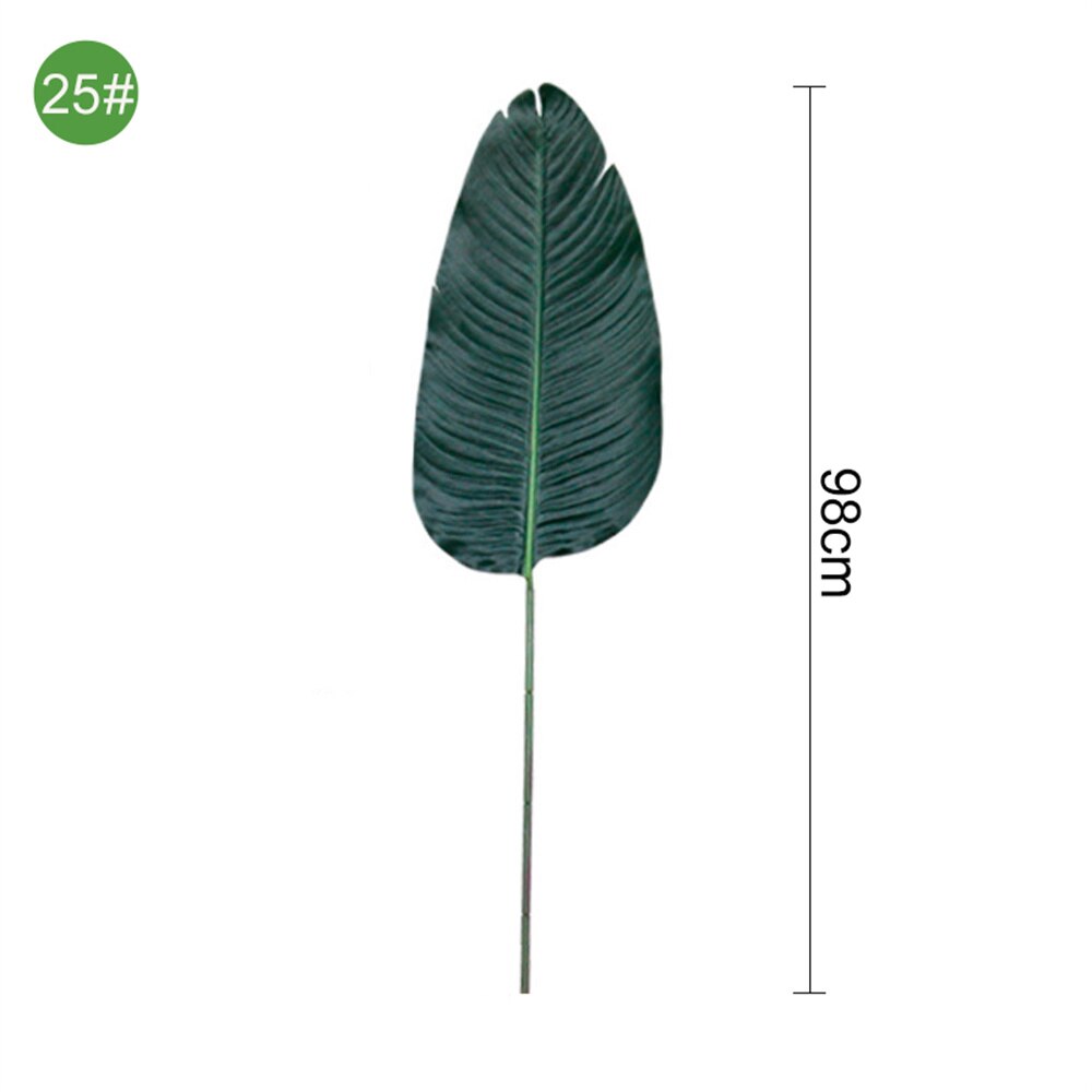 Large Artificial Palm Tree Banana Tropical Plants Fake Plastic Monstera Leaves Plants Branches For Home Garden Room Office Decor