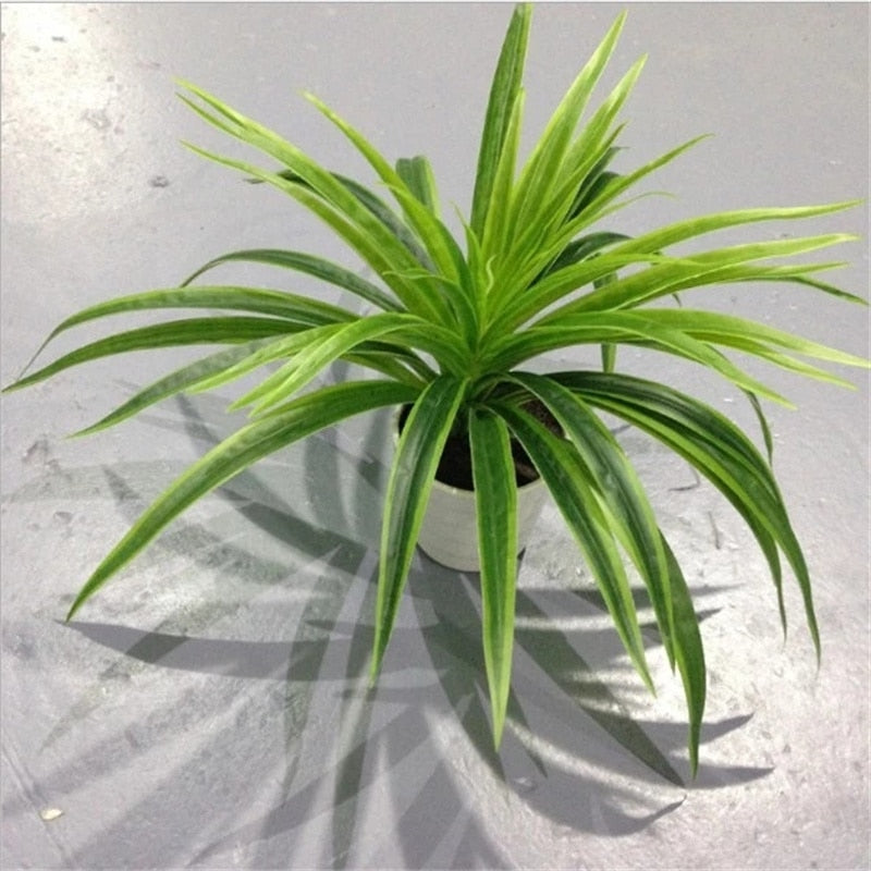 Artificial Plastic plants Chlorophytum Branch home decorative fake plants Indoor potted table decoration NO Pot