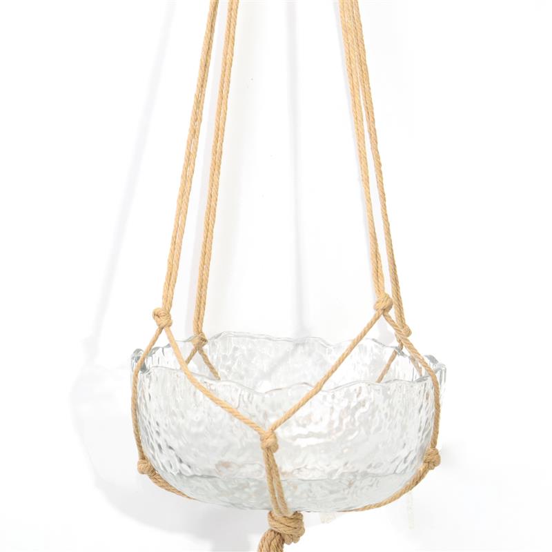 hanging plant net Hanging Basket Manual Flower Pot Net Bag Braided Home Vintage Decor Pl –  Change Yard