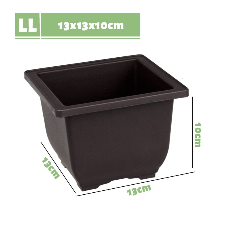 1Pc Imitation Purple Sand Plant Tray Plastic Flower Pot Balcony Square/Rectangular/Hexagon Pot Tray Bonsai Bowl Garden Decor