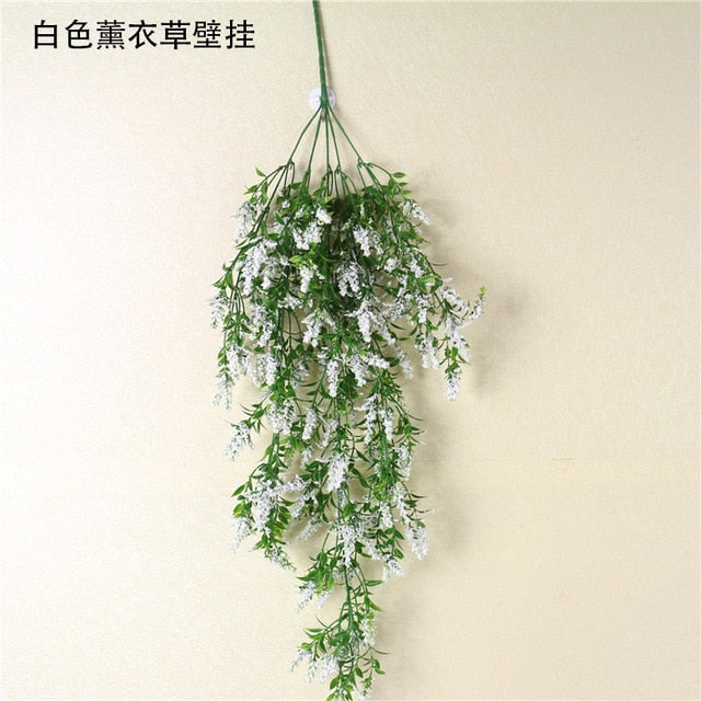 Violet Artificial Flower Party Decoration Simulation Valentine's Day Wedding Wall Hanging Basket Flower Orchid fake Flower