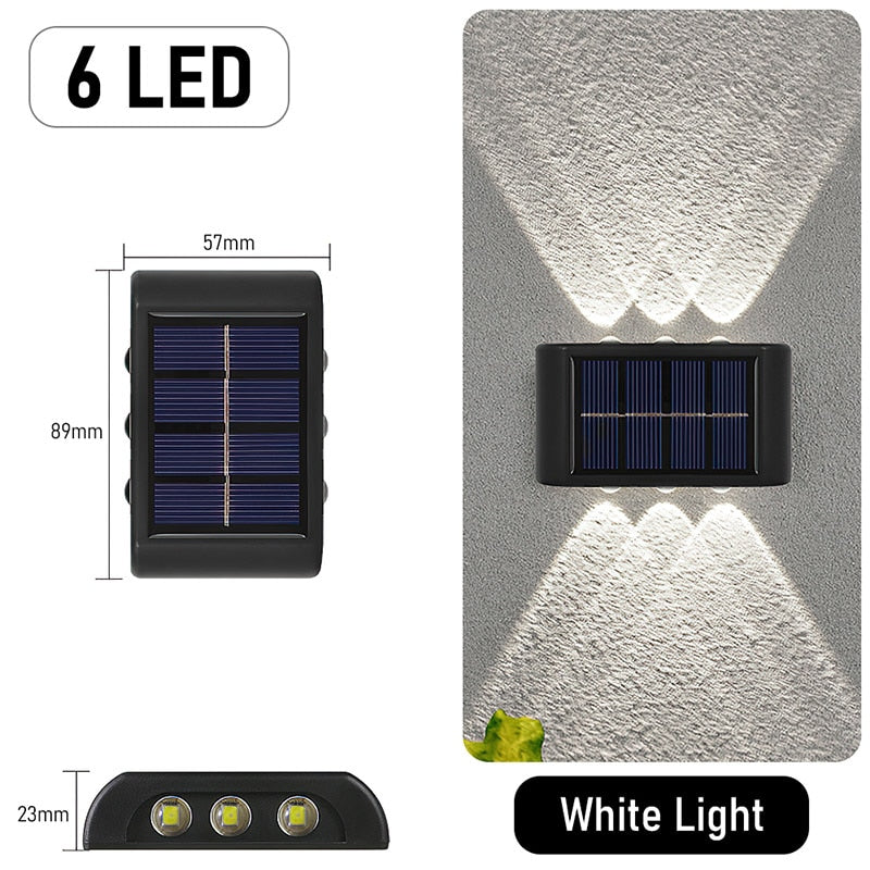 Solar Wall Lamp Outdoor Waterproof Solar Lights Outdoor Solar Led Lights Outdoor Lamp for Garden Street Landscape Balcony Decor