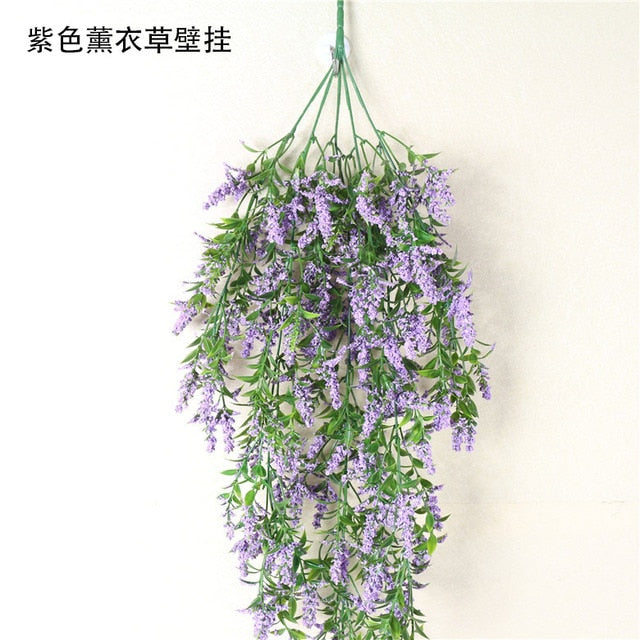 Violet Artificial Flower Party Decoration Simulation Valentine's Day Wedding Wall Hanging Basket Flower Orchid fake Flower