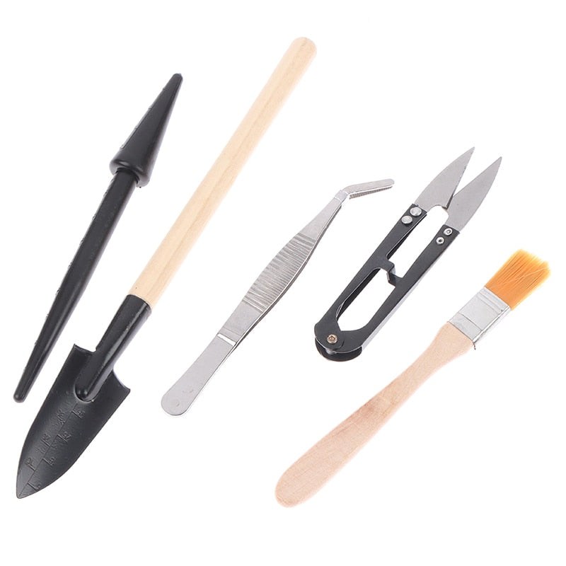 13 Pcs Plant Garden Tools Set For Succulents Potted Plants Seedling Starter Spade Pruning Tweezers Scissors