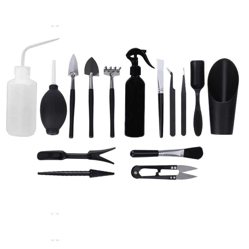 Succulent Plants Tool Set for Indoor Plant Home Garden Kit Black Potti –  Change Yard