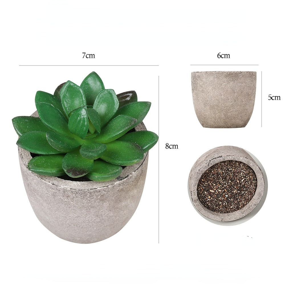 Mini Artificial Aloe Plants Bonsai Small Simulated Tree Pot Plants Fak –  Change Yard